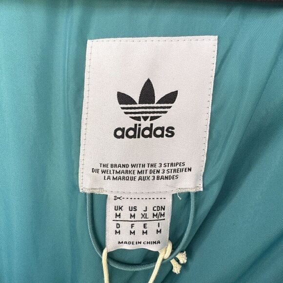 Adidas‎ Neuclassics Quilted Jacket NWT Men's Medium Arctic Fusion Full Zip Coat - Picture 16 of 16